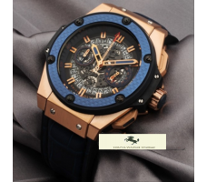 HK852 HUBLOT GENEVE BİG BANG KİNG SKELETON MAVİ